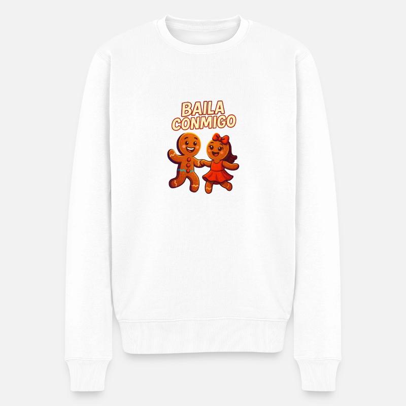 Logo Baila conmigo - Pull Premium bio Homme - blanc