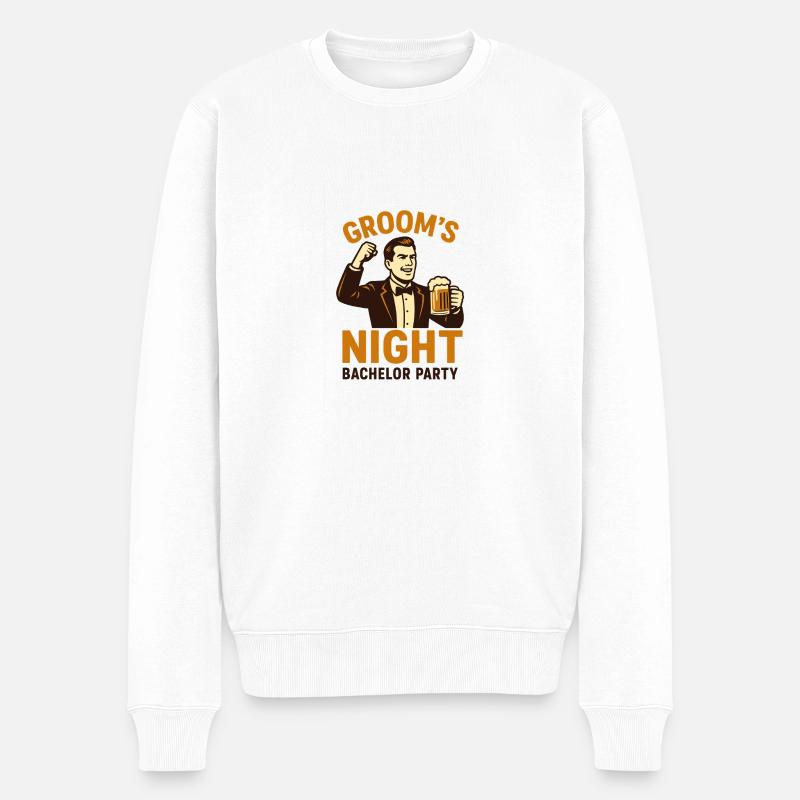 Polterabend - Männer Premium Bio Pullover - Weiß