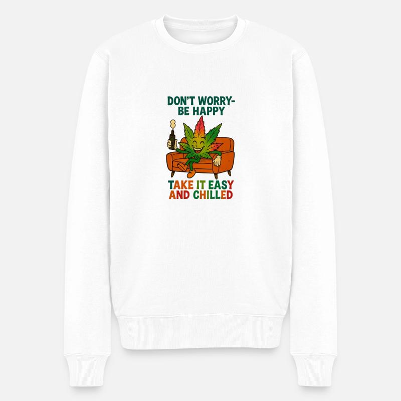 8 - Pull Premium bio Homme - blanc