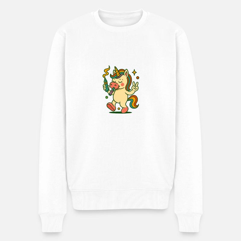 9 - Pull Premium bio Homme - blanc