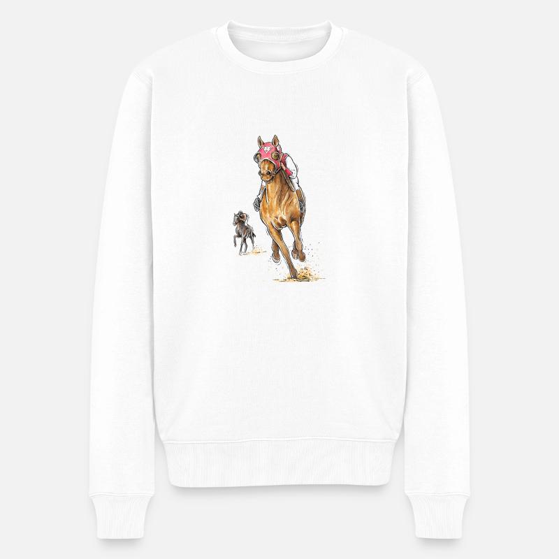 Seabiscuit - Pull Premium bio Homme - blanc