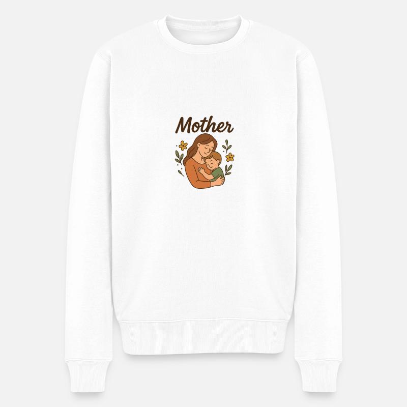 Mère - Pull Premium bio Homme - blanc