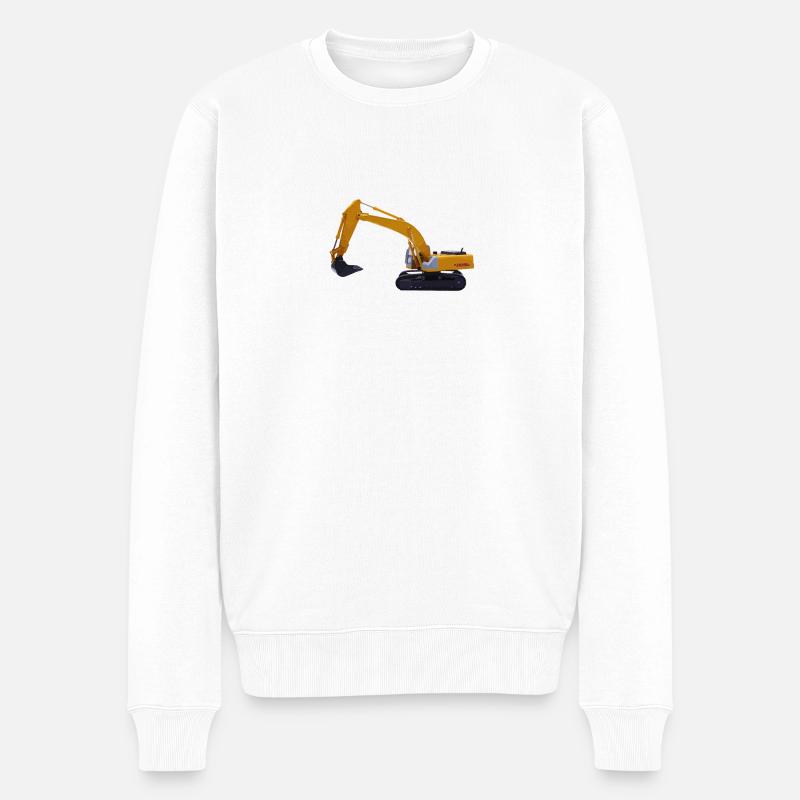 pelleteuse - Pull Premium bio Homme - blanc