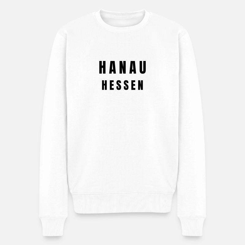 Hanau Hessen - Männer Premium Bio Pullover - Weiß