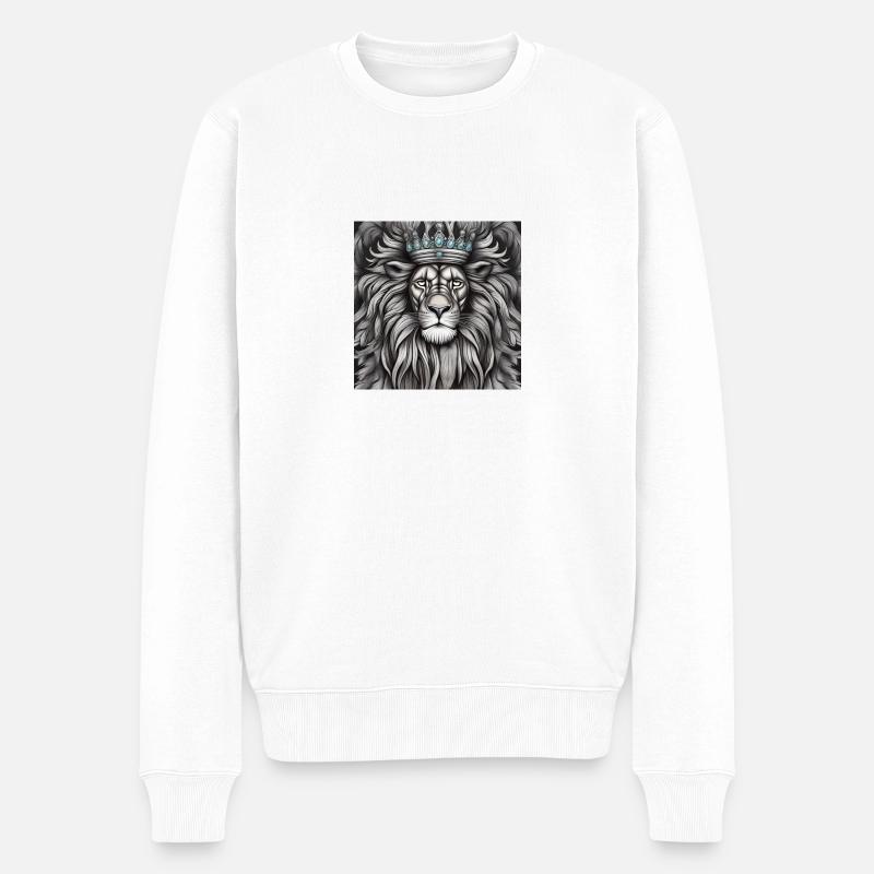 IMG 20240227 012439 - Männer Premium Bio Pullover - Weiß