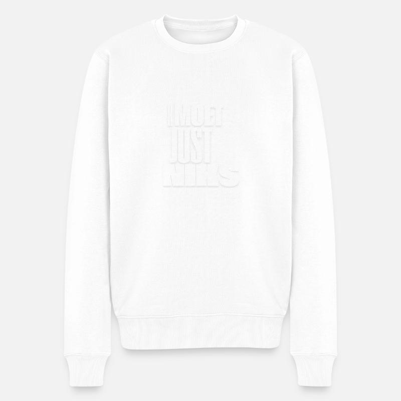 kmoet just niks - Pull Premium bio Homme - blanc
