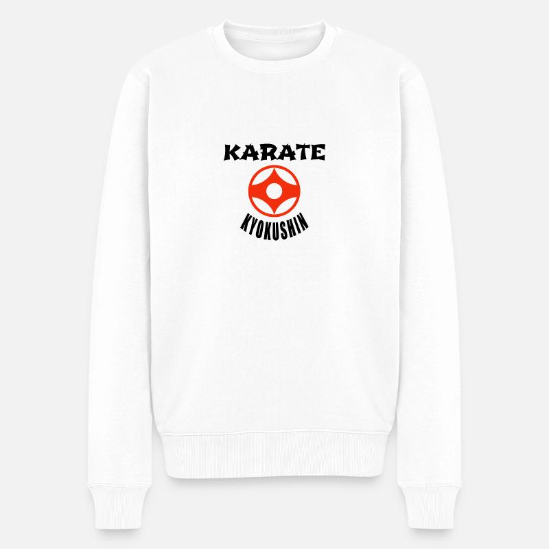 karaté Kyokushin - Pull Premium bio Homme - blanc