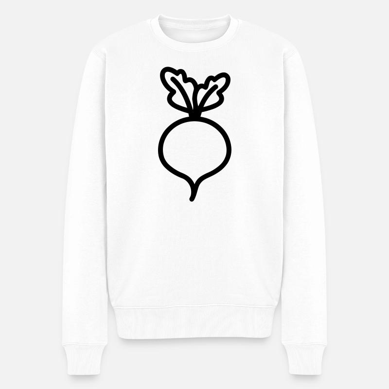 Rübe - Männer Premium Bio Pullover - Weiß