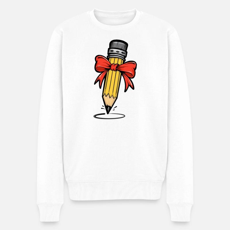 Art au crayon - Pull Premium bio Homme - blanc