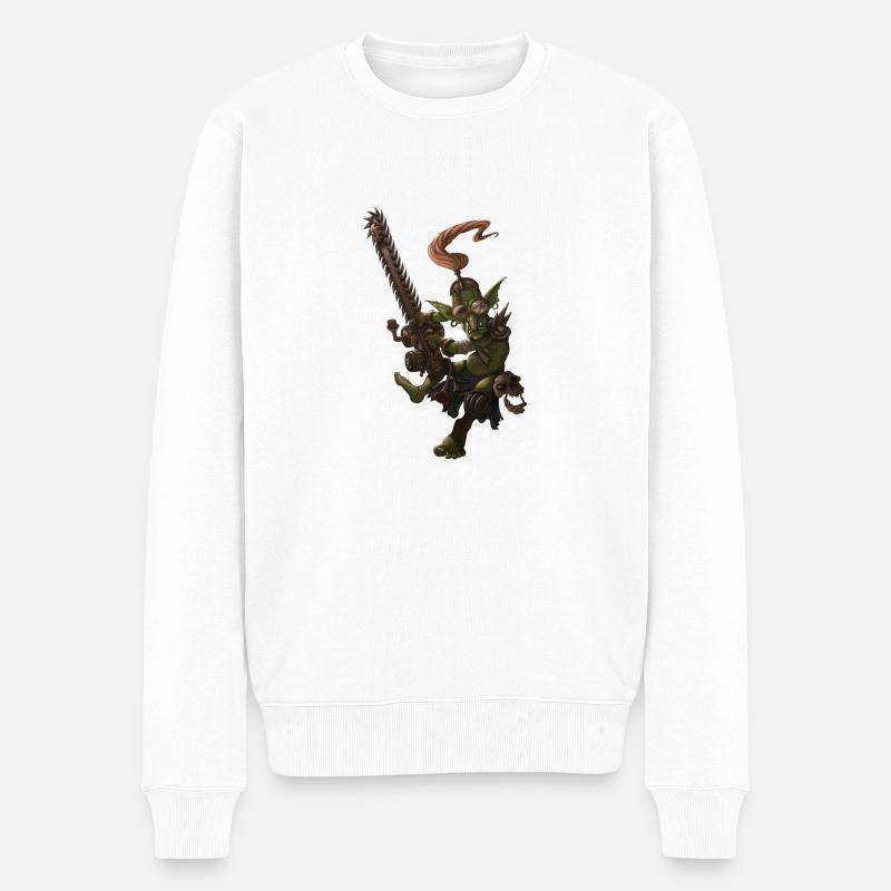 gobelin tronçonneuse - Pull Premium bio Homme - blanc
