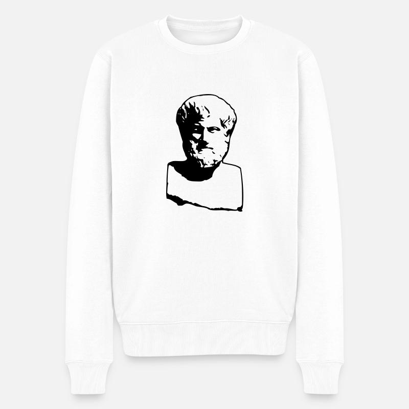 Aristote - Pull Premium bio Homme - blanc