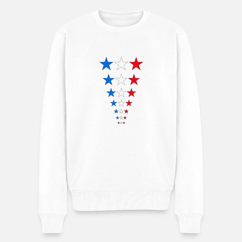 stars - Männer Premium Bio Pullover - Weiß
