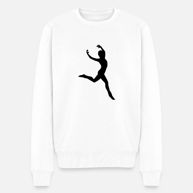 Gymnastik - Männer Premium Bio Pullover - Weiß