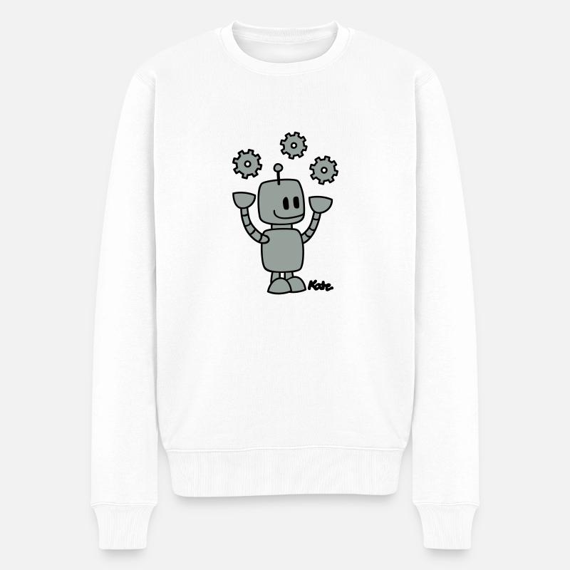 Roboter (2c) - Pull Premium bio Homme - blanc