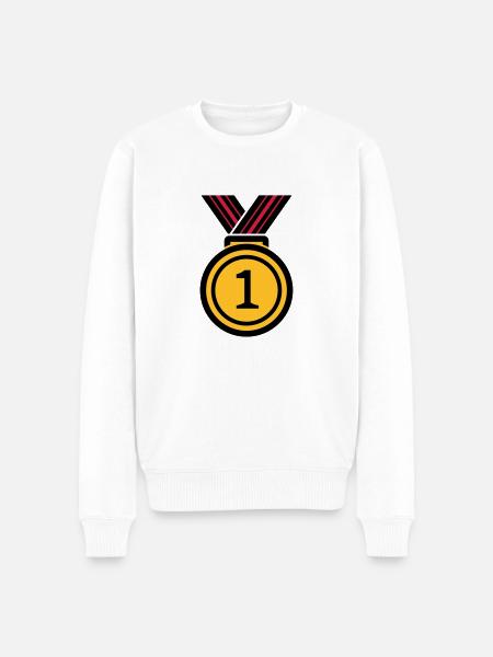 Siegermedallie - Pull Premium bio Homme - blanc