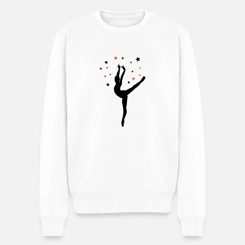ballett3 - Männer Premium Bio Pullover - Weiß