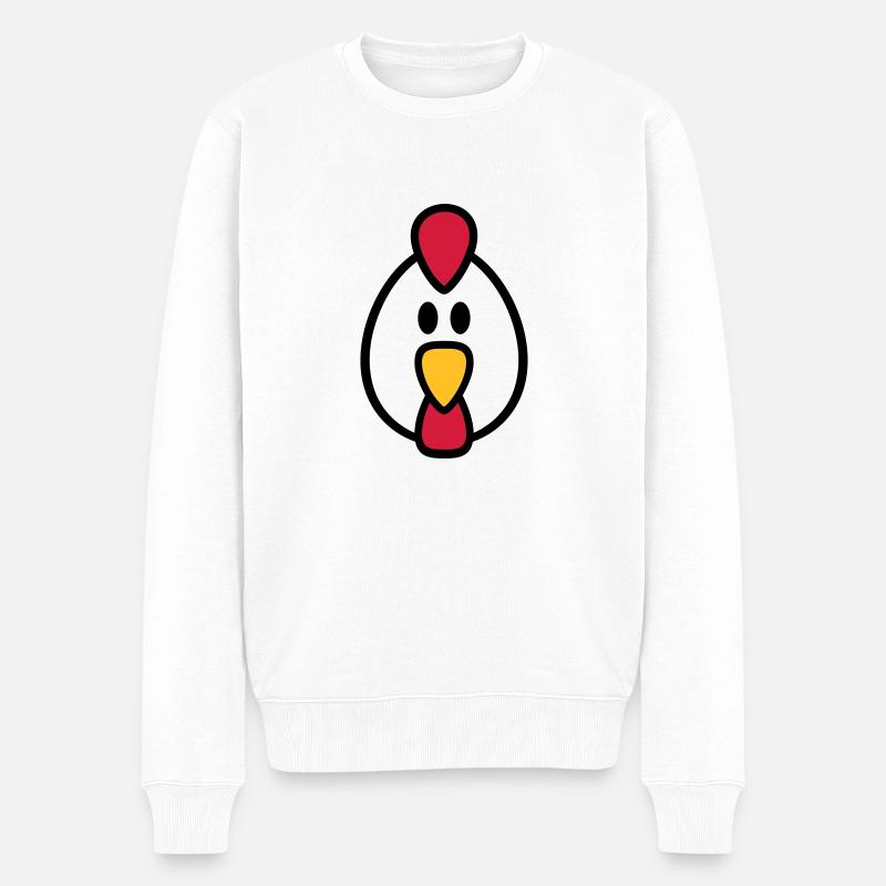 Poule - Pull Premium bio Homme - blanc