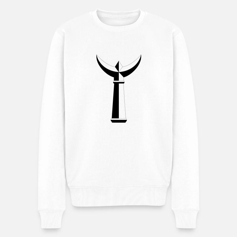 Trident Camarguais - Pull Premium bio Homme - blanc