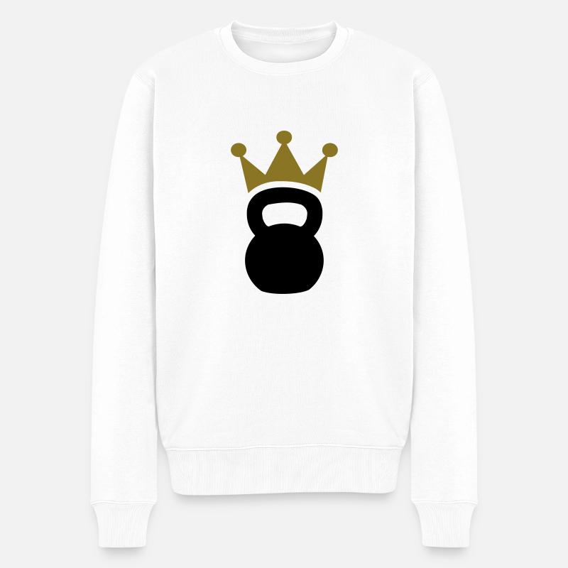Kettlebell - Pull Premium bio Homme - blanc