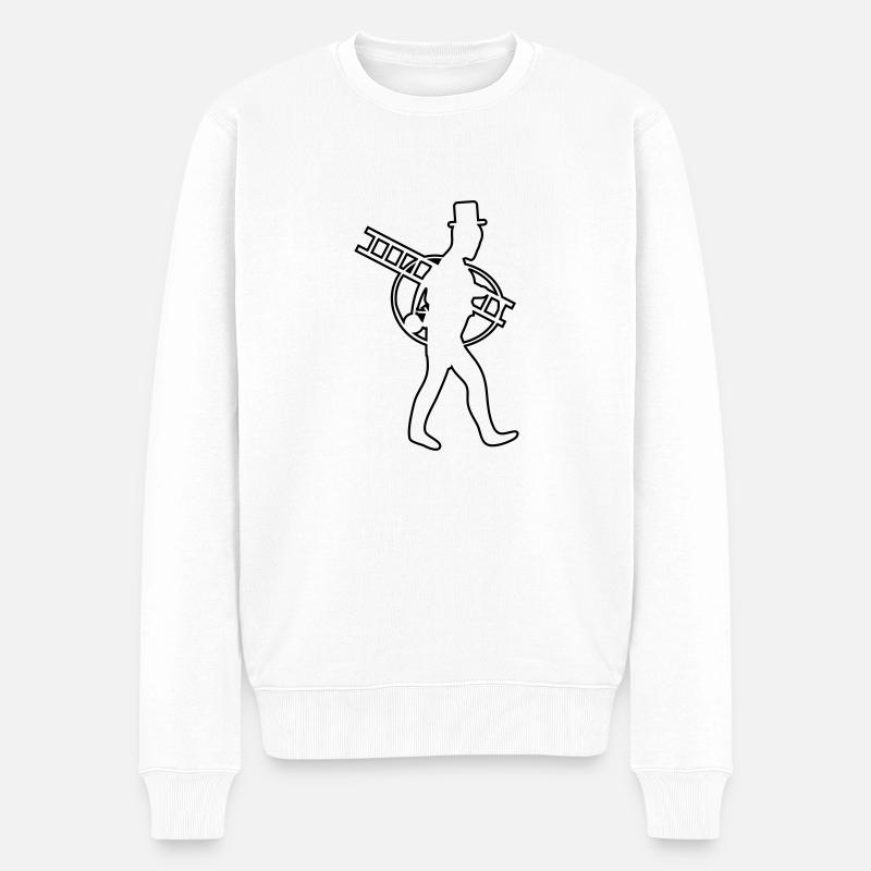 schornsteinfeger - Männer Premium Bio Pullover - Weiß