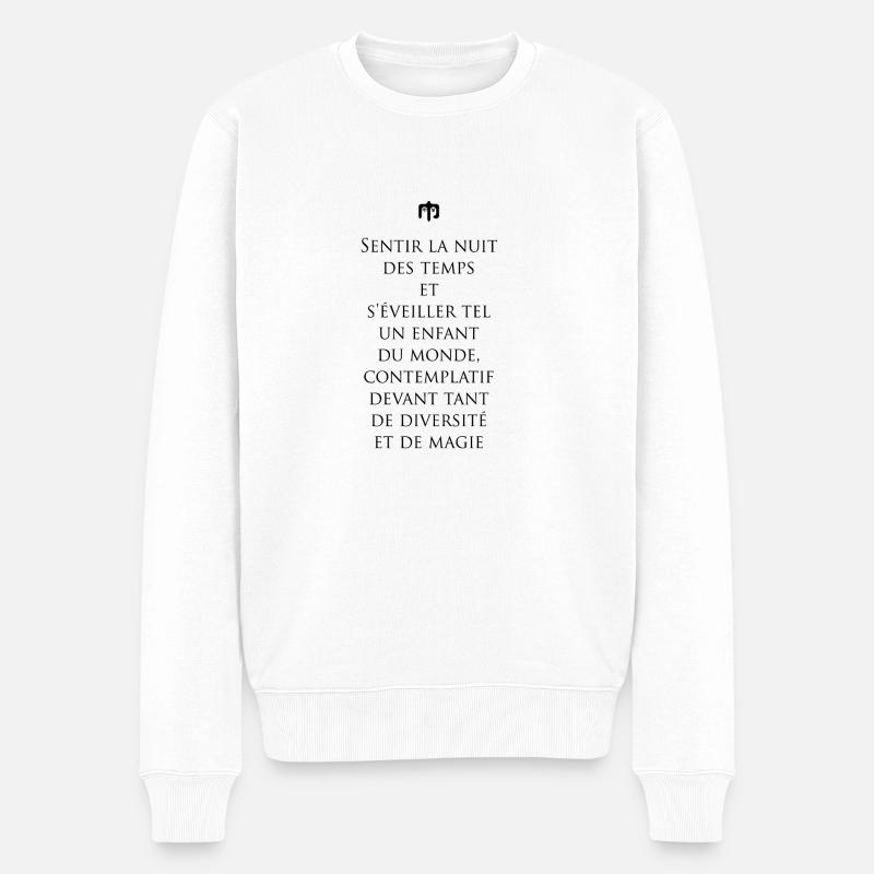 nuitdestemps - Pull Premium bio Homme - blanc
