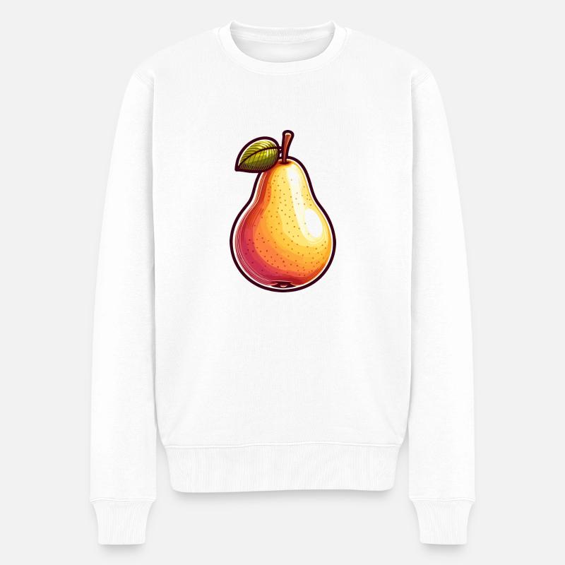 Poire fruit - Pull Premium bio Homme - blanc