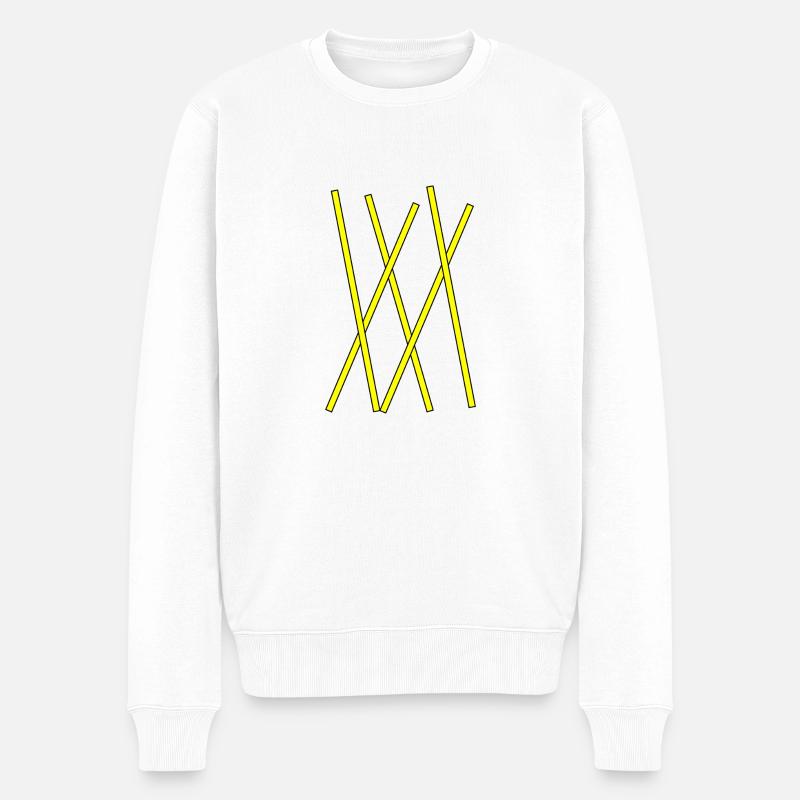 Bande - Pull Premium bio Homme - blanc