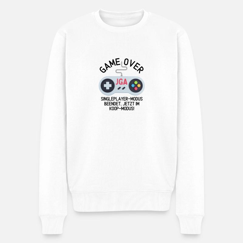 Junggesellenabschied, JGA - Männer Premium Bio Pullover - Weiß