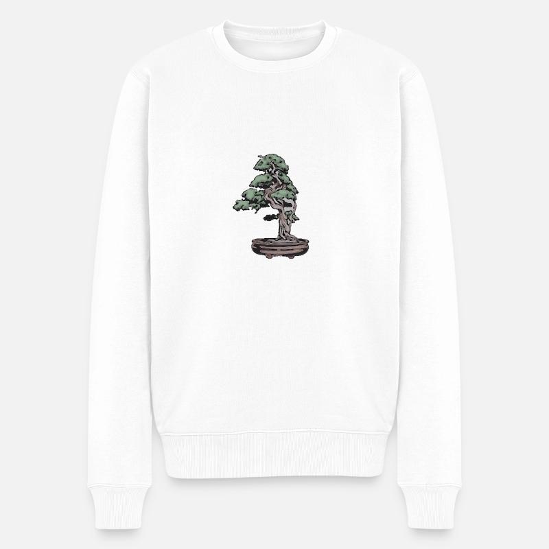 Bonsaï - Pull Premium bio Homme - blanc