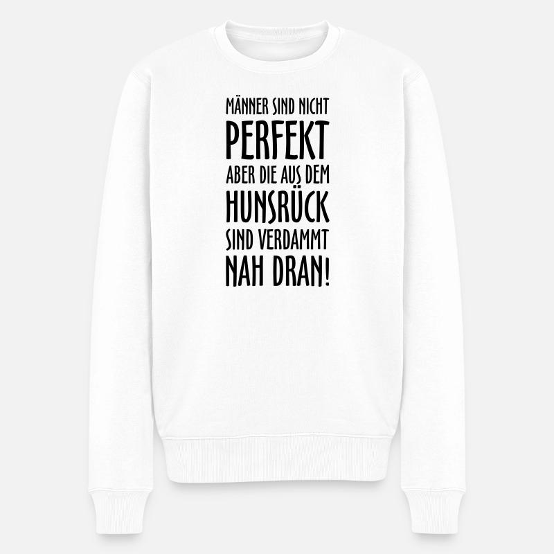 Die Männer aus dem Hunsrück - Männer Premium Bio Pullover - Weiß
