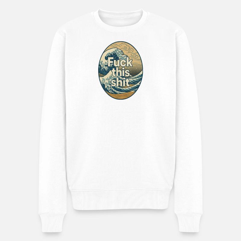 de merde - Pull Premium bio Homme - blanc