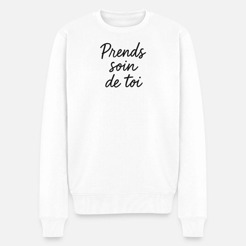 Prends soin de toi - Pull Premium bio Homme - blanc