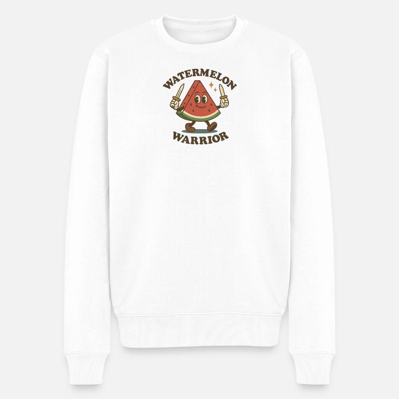 Guerrier pastèque - Pull Premium bio Homme - blanc