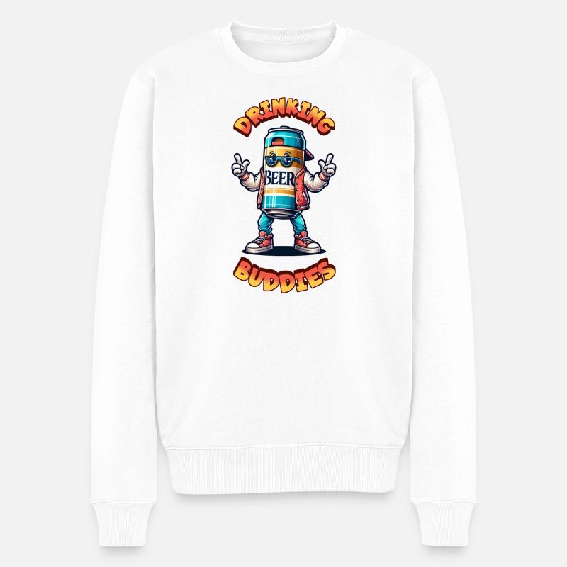 Copains de boisson - Pull Premium bio Homme - blanc