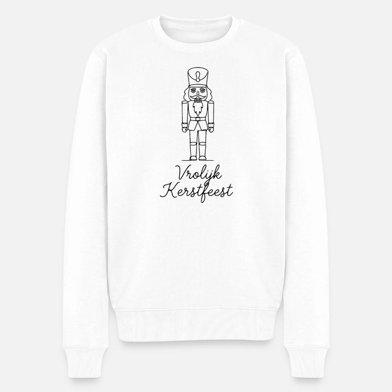 Vrolijk Kerstfeest Casse-Noisette de Noël - Pull Premium bio Homme - blanc
