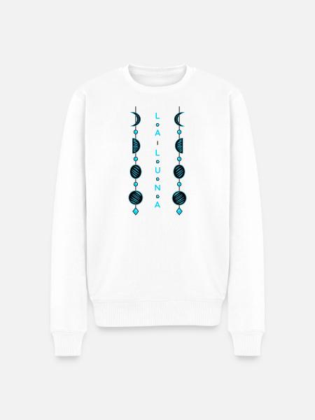 Moon phases - Men's Premium Organic Jumper - white