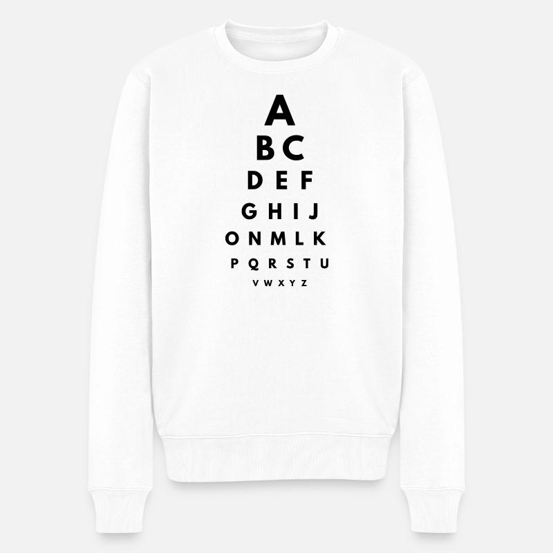 Vision test - Pull Premium bio Homme - blanc