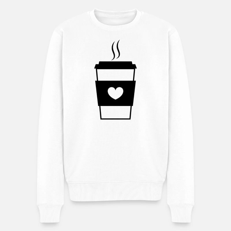 Tasse de café - Pull Premium bio Homme - blanc