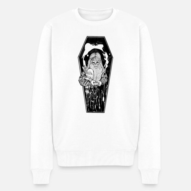 smomby - Männer Premium Bio Pullover - Weiß