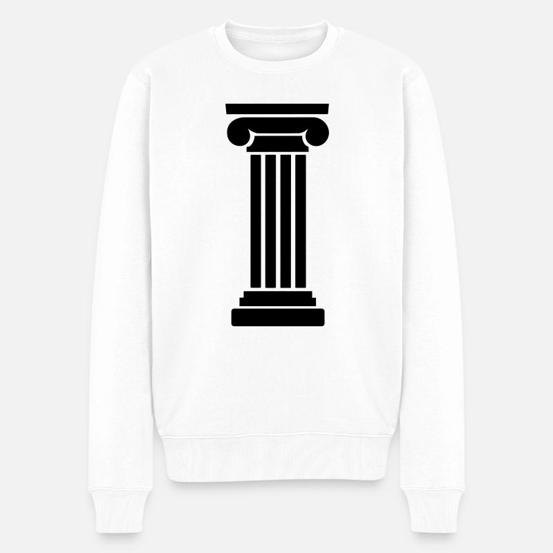 Colonne grecque - Pull Premium bio Homme - blanc