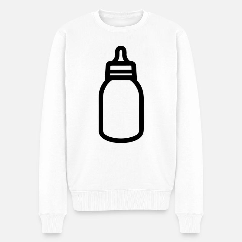 biberon - Pull Premium bio Homme - blanc