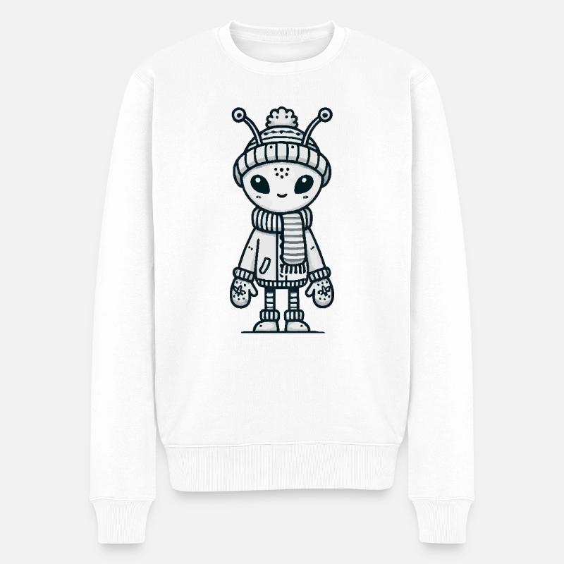 Bande dessinée extraterrestre - Pull Premium bio Homme - blanc