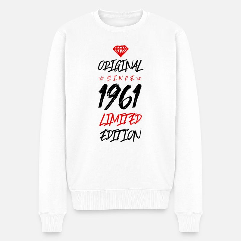 1961 limited edition - Männer Premium Bio Pullover - Weiß