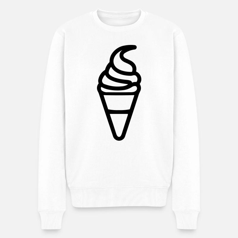 Glace - Pull Premium bio Homme - blanc