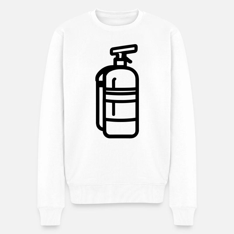 extincteur - Pull Premium bio Homme - blanc