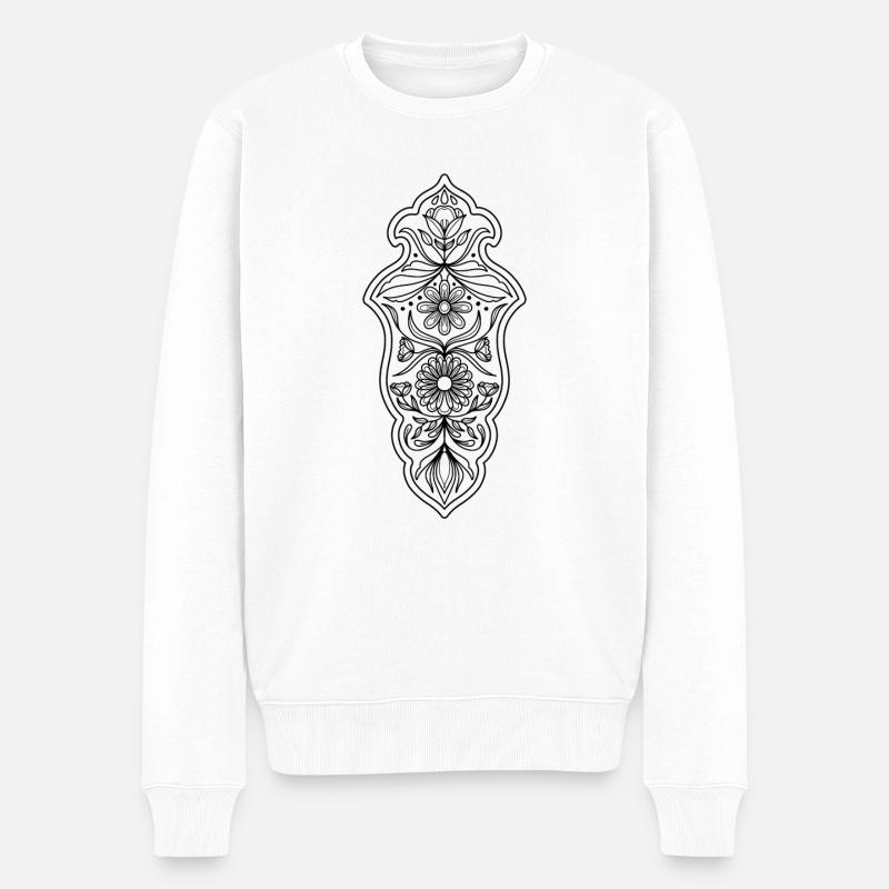 Fleurs capturée - Pull Premium bio Homme - blanc