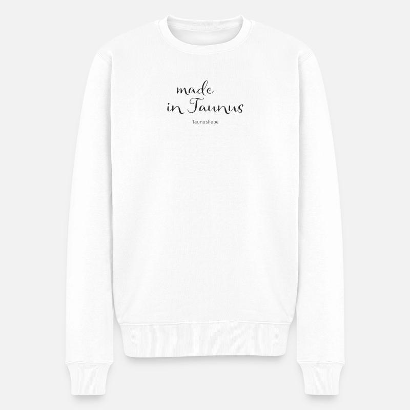 made in Taunus - Männer Premium Bio Pullover - Weiß