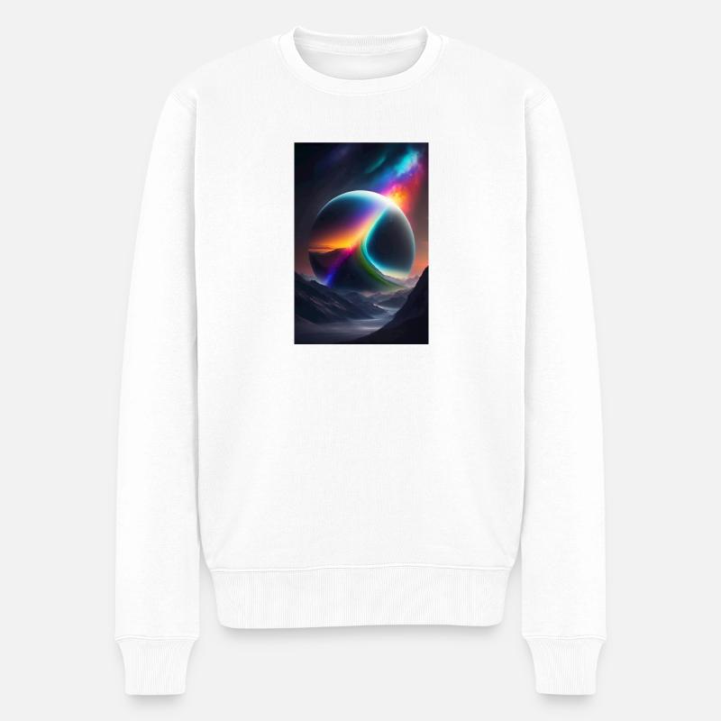 univers 3 - Pull Premium bio Homme - blanc