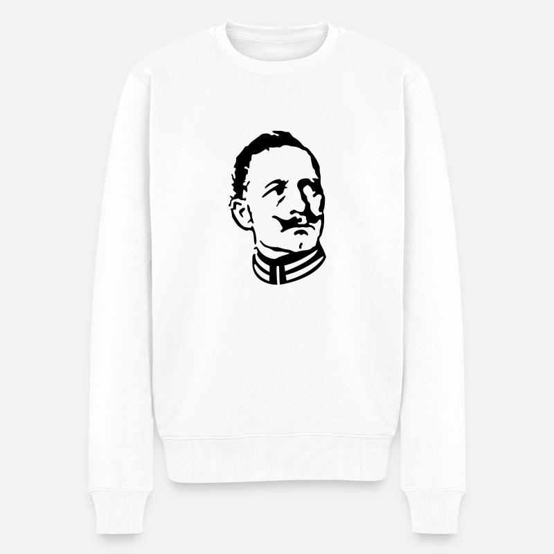Wilhelm II - Pull Premium bio Homme - blanc