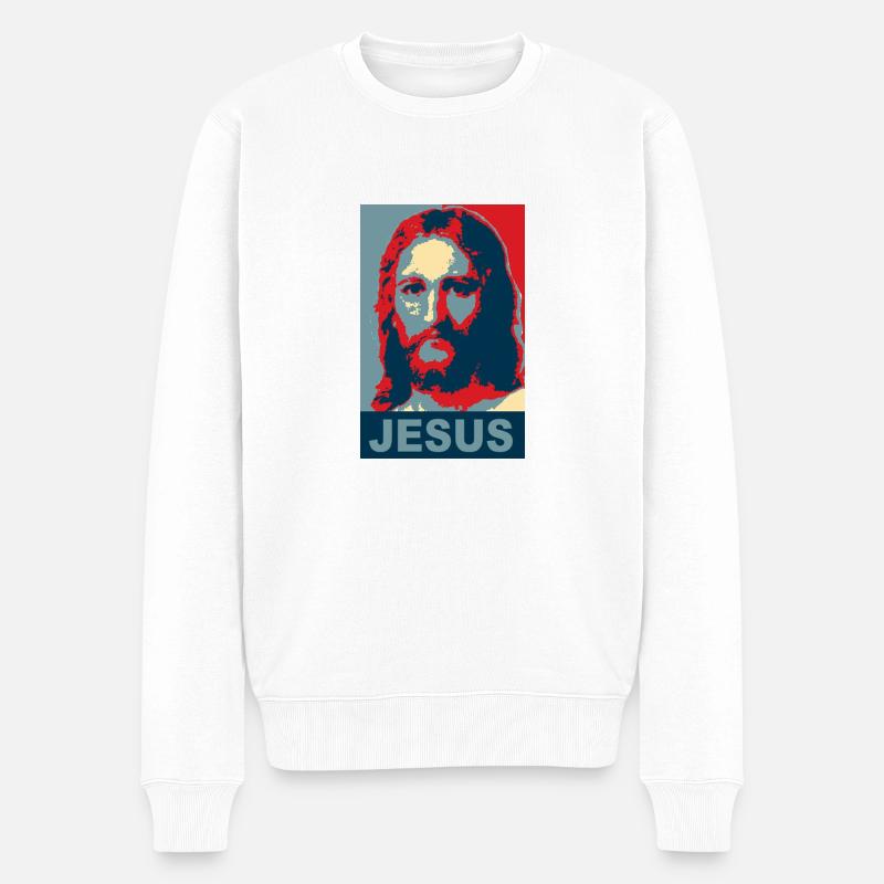 Jésus - Pull Premium bio Homme - blanc
